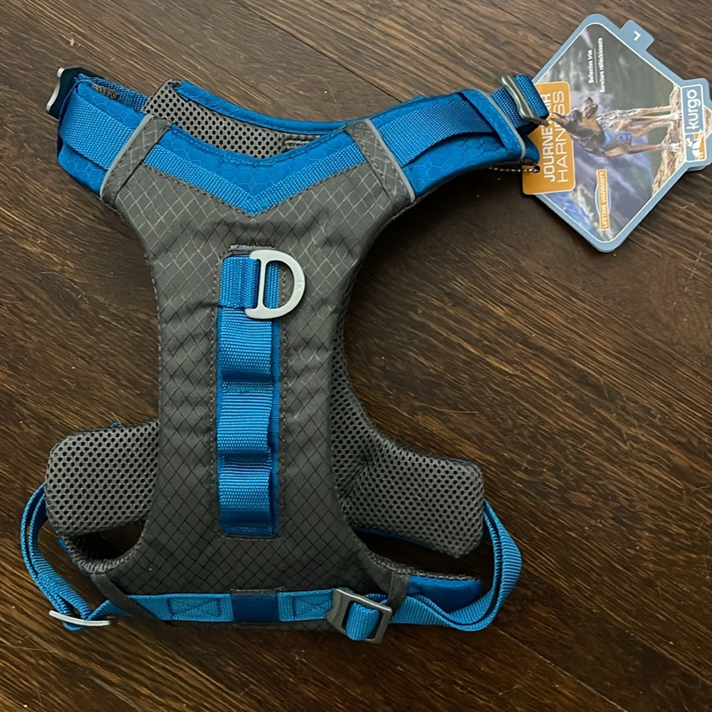 NWT Kurgo Blue Journey Air Dog Harness LG **ALL PROCEEDS GO TO ANIMAL RESCUE**